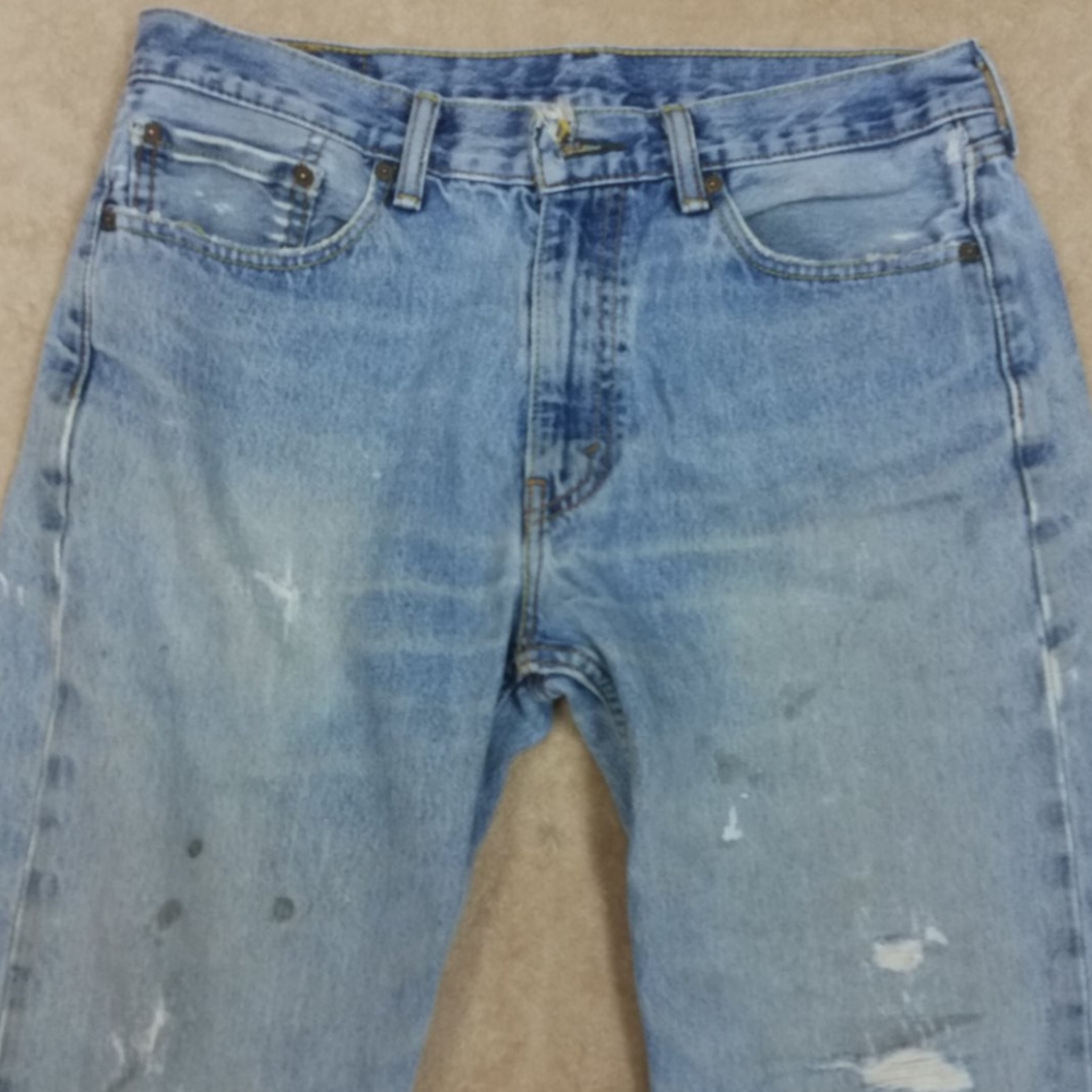 Distressed jeans Levi's Men Relaxed 33x32 - Picture 2 of 8